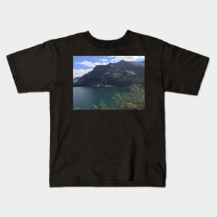 Mountain Lake in Glacier National Park Kids T-Shirt